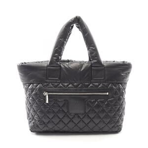 Chanel Coco Cocoon Tote Bag Leather Black